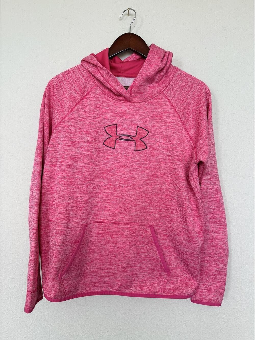 Under Armour ColdGear Pink Hoodie Women’s M Pullover Sweatshirt